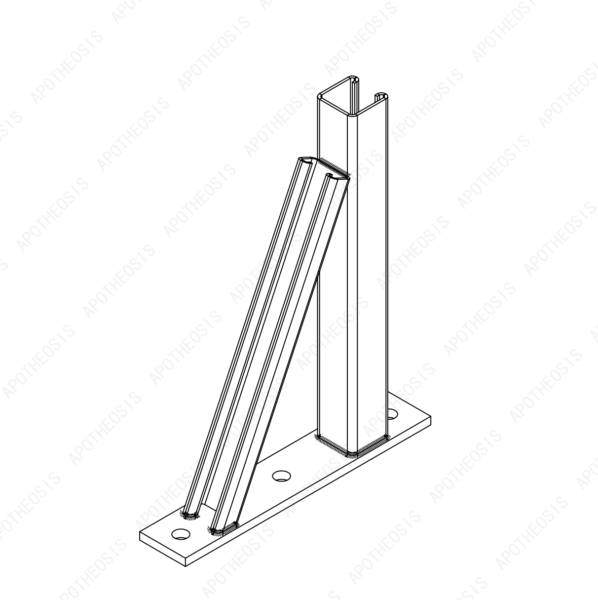 Cantilever Bracket with Arms